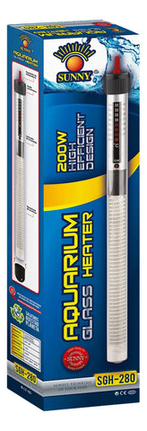 Calentador Sunny de 200w Para Pecera de 100 A 200 Lts