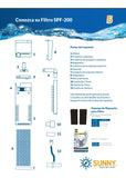 Filtro Interno Sunny | 40 a 70 Litros | Flujo De Agua Regulable | Recomendado Para Tortugueros y Oxigenar Peceras | Cabeza De Poder