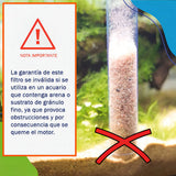 Filtro Interno Sunny | 40 a 70 Litros | Flujo De Agua Regulable | Recomendado Para Tortugueros y Oxigenar Peceras | Cabeza De Poder