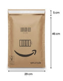 Bolsa de empaque amazon Grande 46cm x29 cm  papel Kraft